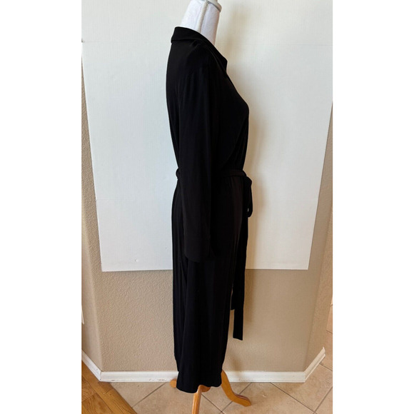 NWT Classic Black Wrap Dress Sz 1X Goth Y2K Career Classic - Picture 4 of 10